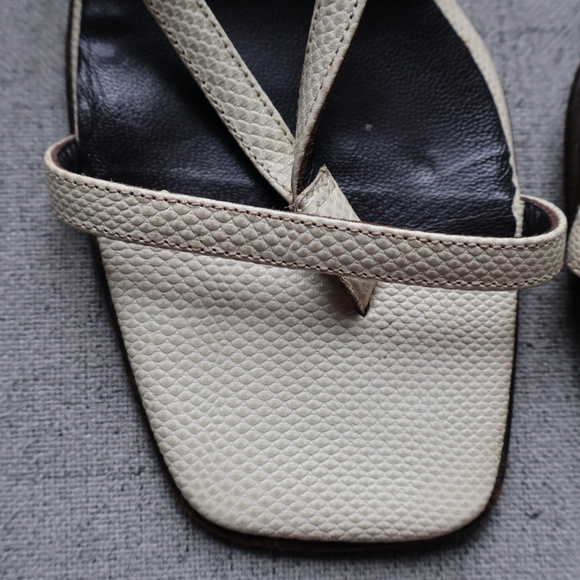 Donald J Pliner Couture Couture Strappy Heels Womens 7M Beige Vintage Y2K - Picture 5 of 9